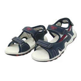 American Club Sandalias de niños Inserto de cuero RL30/20 azul marino 2
