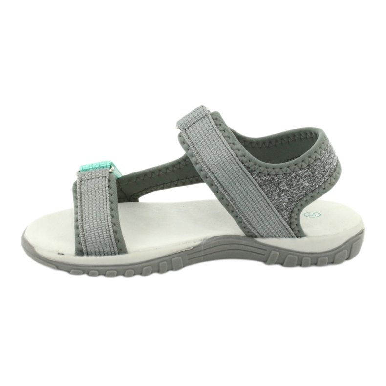 Sandalias American Club RL24/20 gris con aplicación de piel 1