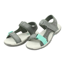 Sandalias American Club RL24/20 gris con aplicación de piel 2