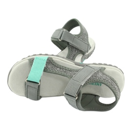 Sandalias American Club RL24/20 gris con aplicación de piel 4