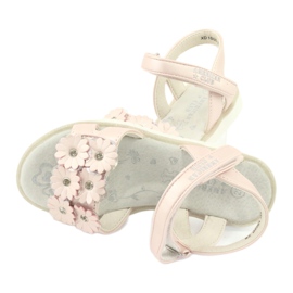 Sandalias rosas con lentejuelas perla American Club XD10/20 rosado 4