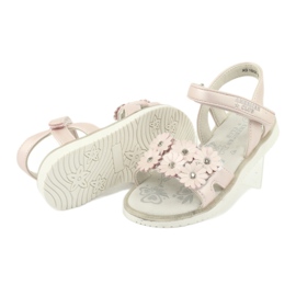 Sandalias rosas con lentejuelas perla American Club XD10/20 rosado 3