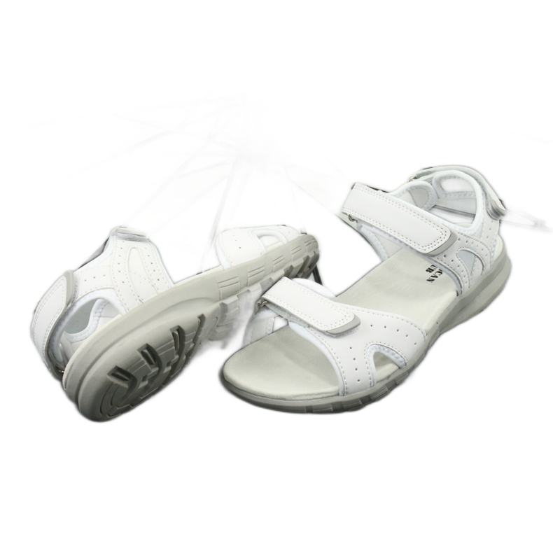 Sandalias deportivas blancas American Club HL15 / 20 blanco 3