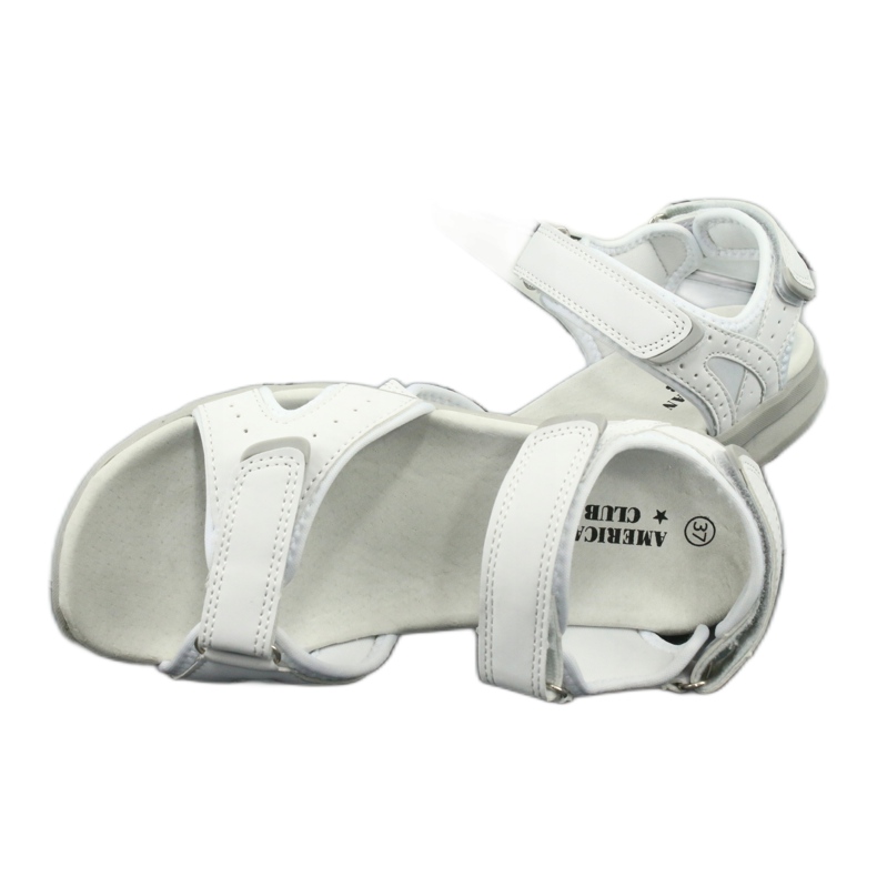 Sandalias deportivas blancas American Club HL15 / 20 blanco 4