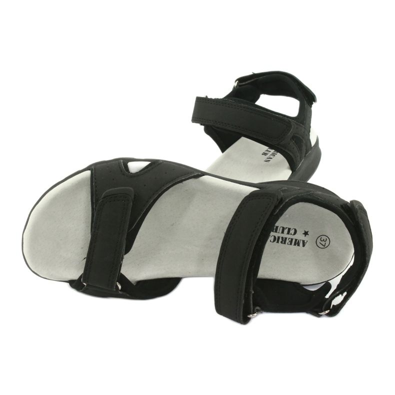 Sandalias deportivas negras American Club HL15 / 20 negro 4