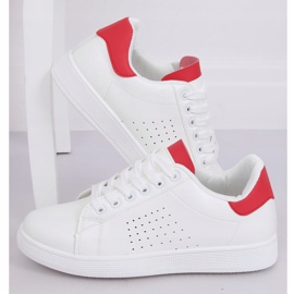 Deportivas blancas y rojas de mujer LV101P Red blanco rojo 1 Deportivas blancas y rojas de mujer LV101P Red blanco rojo 1