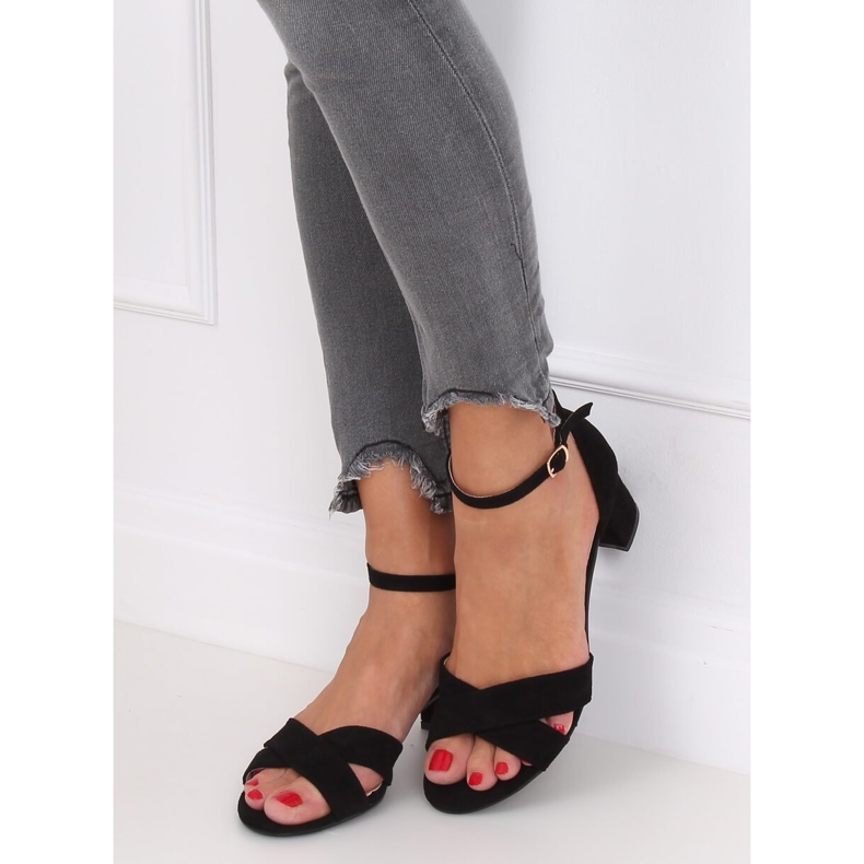 Sandalias de tacón negras F189P Black negro 2 Sandalias de tacón negras F189P Black negro 2