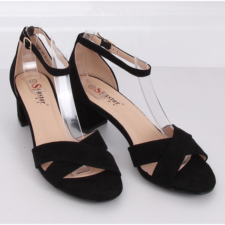 Sandalias de tacón negras F189P Black negro 1 Sandalias de tacón negras F189P Black negro 1