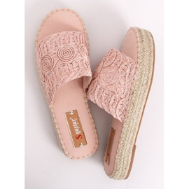 T353P Pantuflas alpargatas rosas rosado 3