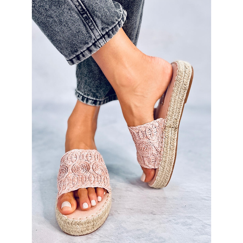 T353P Pantuflas alpargatas rosas 1