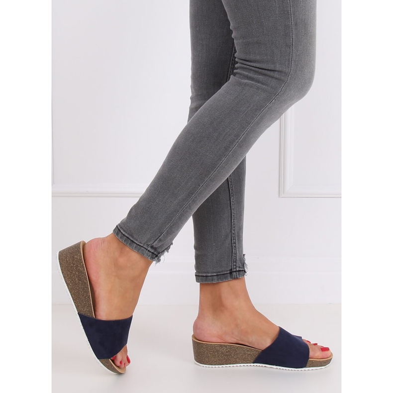 Pantuflas azul marino G186P Navy 2