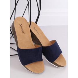 Pantuflas azul marino G186P Navy 3