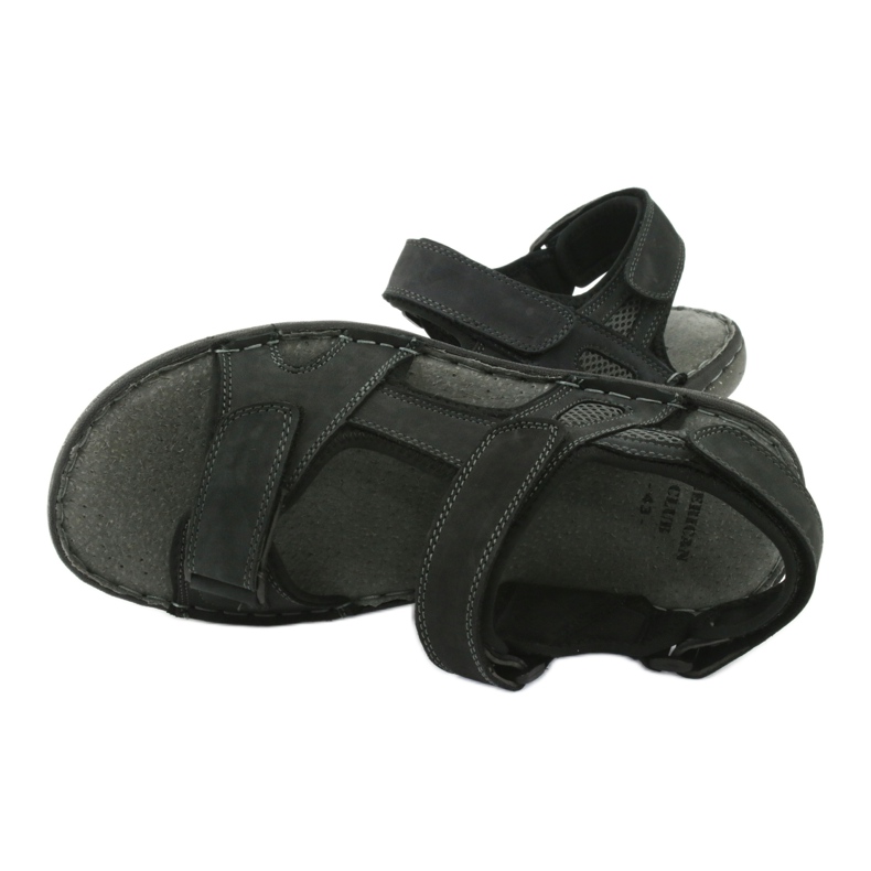 Sandalias hombre velcro American Club CY15/20 Dk.Navy azul marino 5