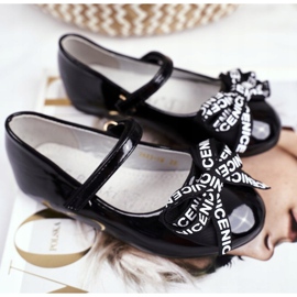 S.Barski Bailarinas Infantiles Negras con Velcro Barski Mindi negro 1