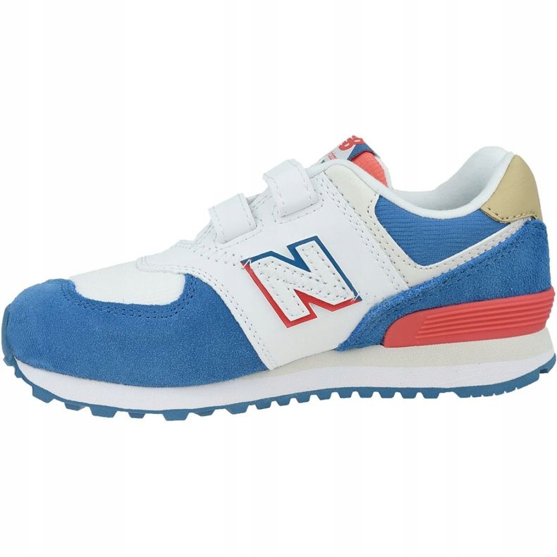 Zapatillas New Balance Jr YV574SCF blanco azul 1 Zapatillas New Balance Jr YV574SCF blanco azul 1