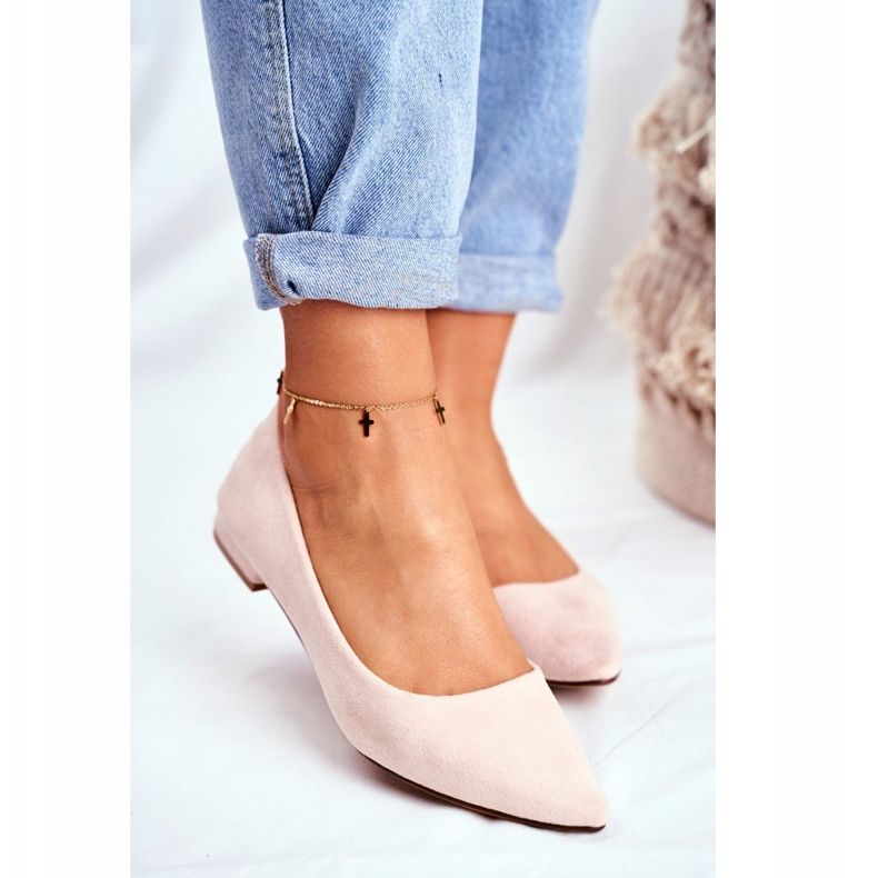 EVE Bailarinas de mujer en ante Spitz beige Westley 2 EVE Bailarinas de mujer en ante Spitz beige Westley 2