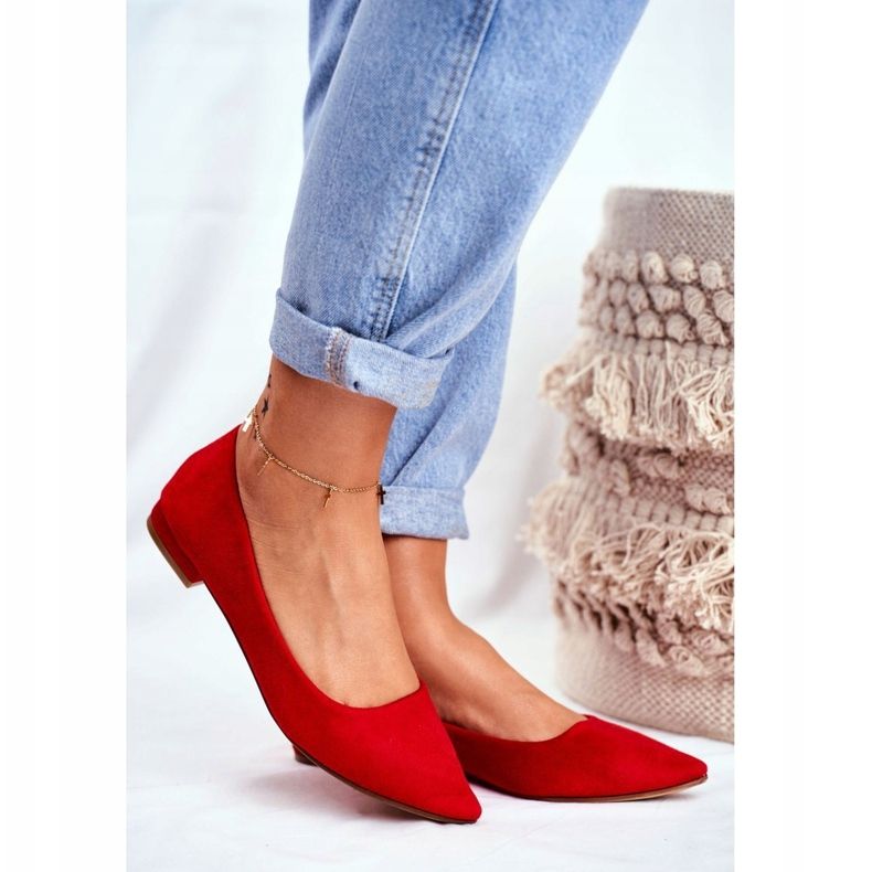 EVE Bailarinas de mujer en ante Spitz Red Westley rojo 1