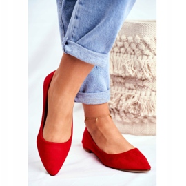 EVE Bailarinas de mujer en ante Spitz Red Westley rojo 4