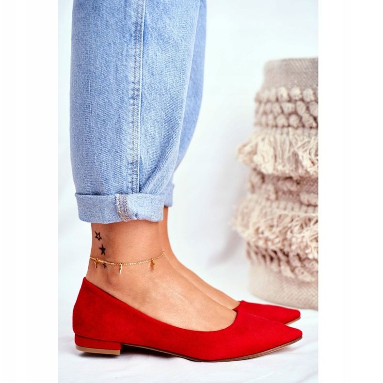 EVE Bailarinas de mujer en ante Spitz Red Westley rojo 2