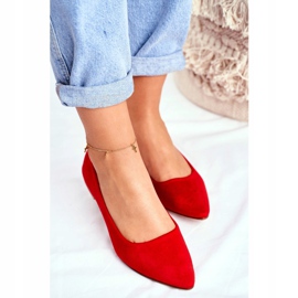 EVE Bailarinas de mujer en ante Spitz Red Westley rojo 3