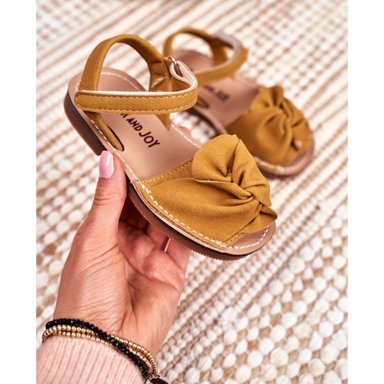 FRROCK Sandalias infantiles con velcro Goofy amarillas amarillo 2