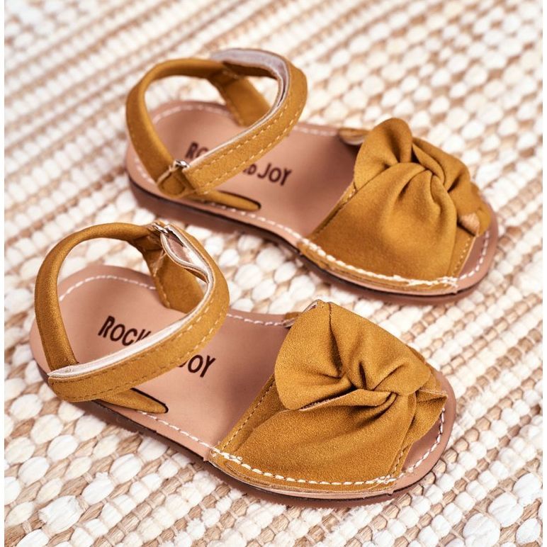 FRROCK Sandalias infantiles con velcro Goofy amarillas amarillo 1