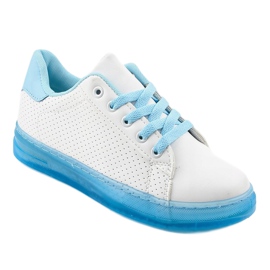 Deportivas blancas zapatillas H-33 blanco azul 1 Deportivas blancas zapatillas H-33 blanco azul 1
