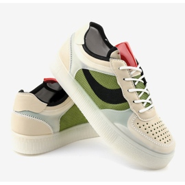 Zapatillas deportivas verdes LA51P sneakers multicolor 4