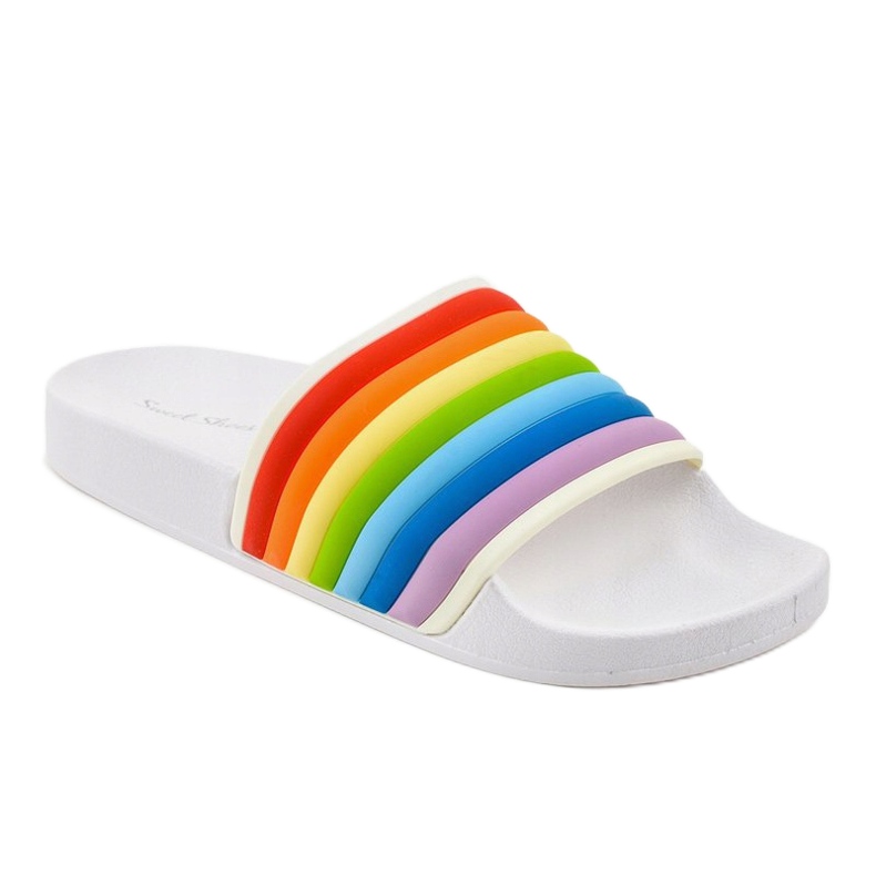 Zapatillas blancas con arcoiris 2456-2 multicolor 1