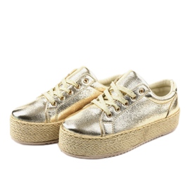 Alpargatas cordones dorados 6220 2