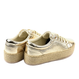 Alpargatas cordones dorados 6220 3