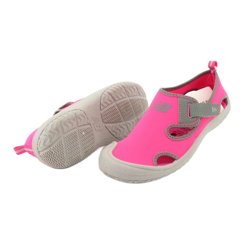 Sandalias New Balance Sandal K K2013PKG negro rojo rosado gris 3