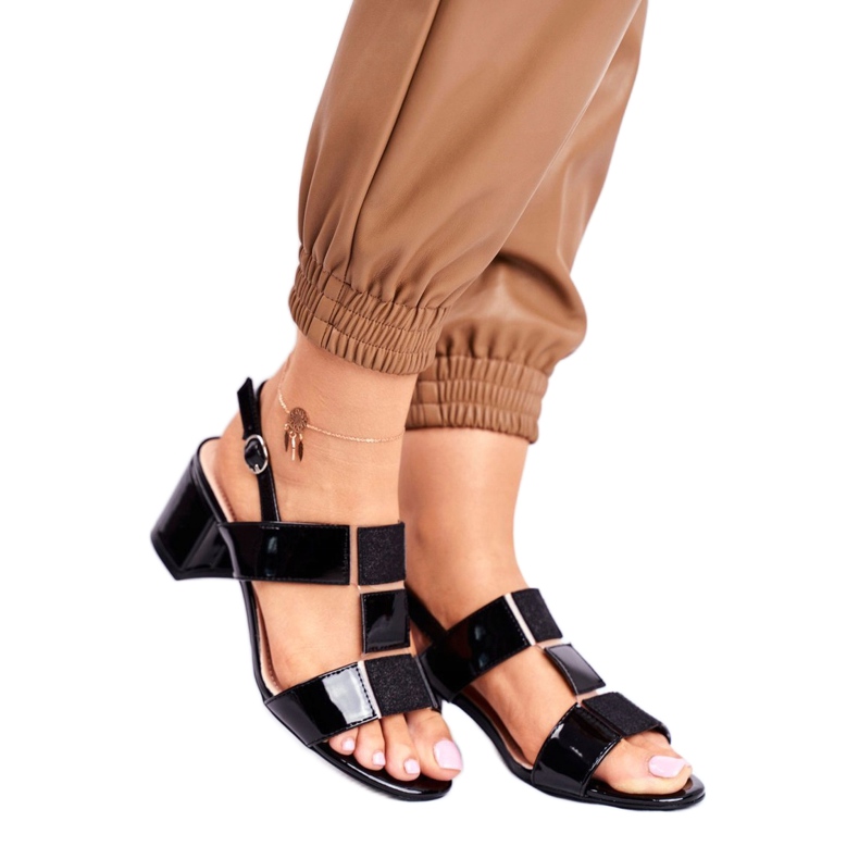 Sandalias de tacón Sergio Leone SK910 negro 1