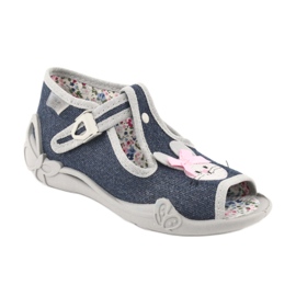 Calzado infantil befado 213P119 azul marino gris 1