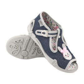 Calzado infantil befado 213P119 azul marino gris 3