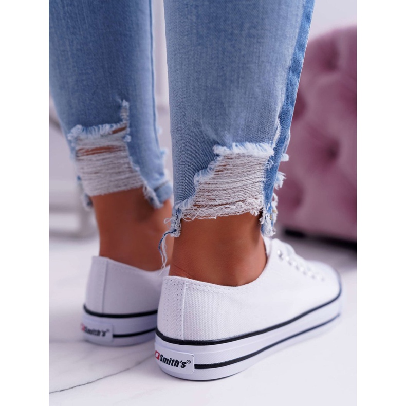 Zapatos deportivos bajos Smith's White para mujer blanco 1