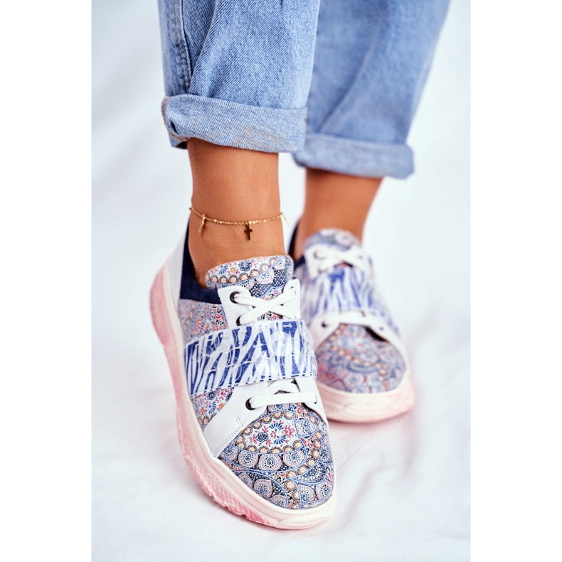 Zapatillas Deportivas Mujer Piel Zapatillas Maciejka 04448-27 marrón azul marino 2