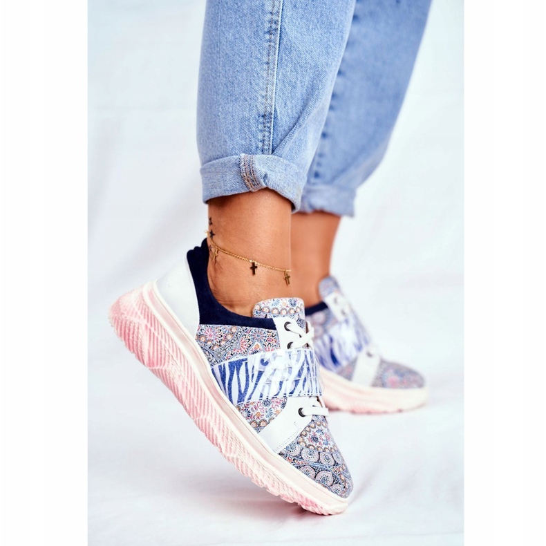 Zapatillas Deportivas Mujer Piel Zapatillas Maciejka 04448-27 marrón azul marino 1