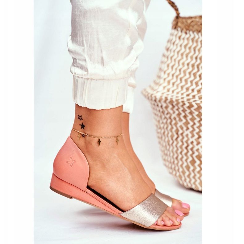 Sandalias Mujer Maciejka Leather Peach 1971 Nomara naranja amarillo 2