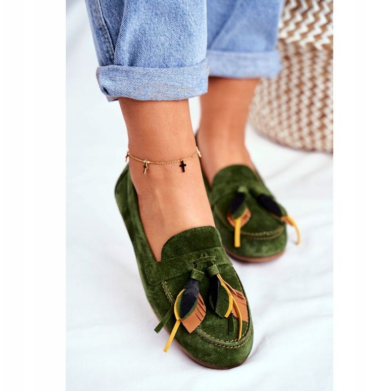 Mocasines Mujer Maciejka Leather Green 04494-09 / 00-5 verde 2