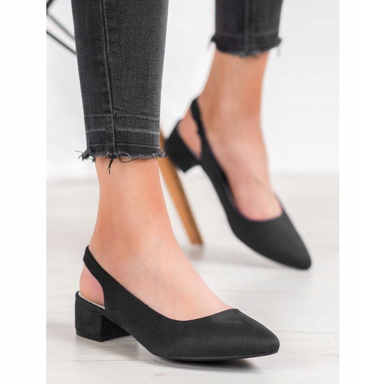 Goodin Zapatos de tacón con tacón descubierto negro 1 Goodin Zapatos de tacón con tacón descubierto negro 1