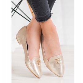 Goodin Bailarinas doradas brillantes dorado 1