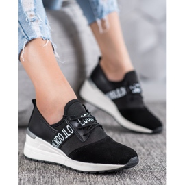 Zapatillas Look VINCEZA de piel negro 5