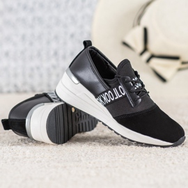 Zapatillas Look VINCEZA de piel negro 3