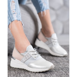 Zapatillas Look VINCEZA de piel gris 1