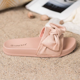 Zapatillas VINCEZA Con Lazo rosa 2