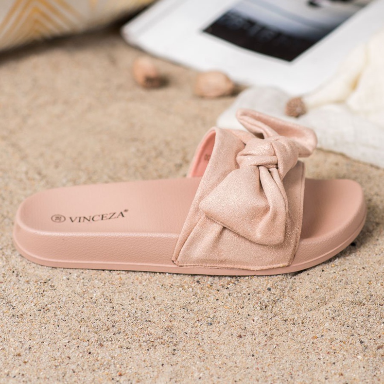 Zapatillas VINCEZA Con Lazo rosa 2