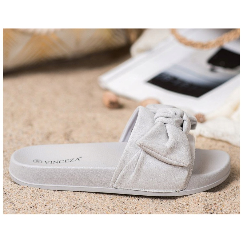 Zapatillas VINCEZA Con Lazo gris 2