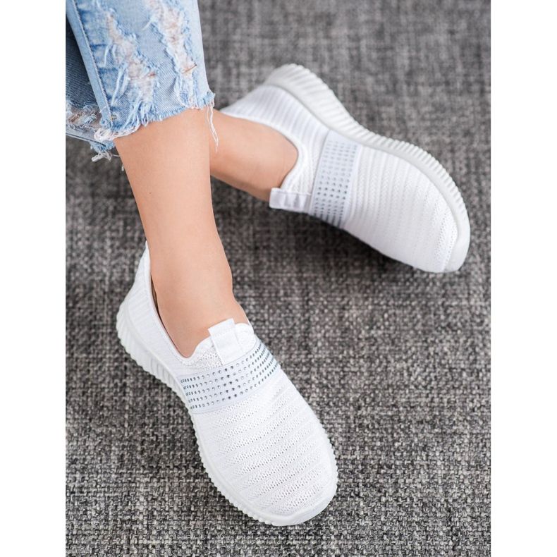 SHELOVET Calzado deportivo sin cordones blanco 1