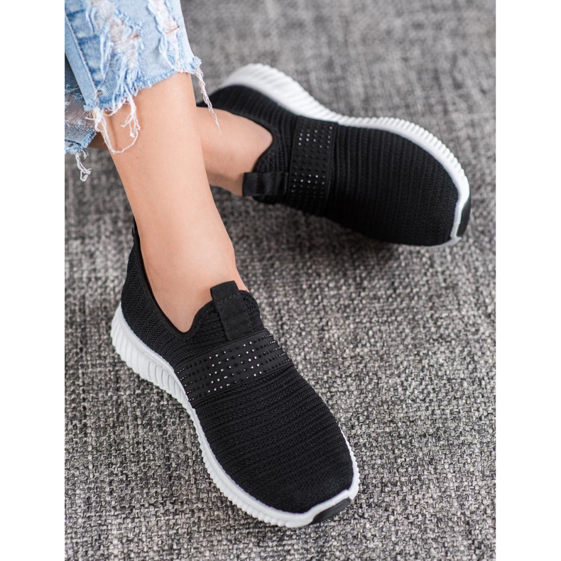 SHELOVET Calzado deportivo sin cordones negro 1